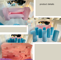 Parcours d'obstacles gonflable commercial SuperCastle pour intérieur/extérieur, toboggan et jeux de saut pour 6 personnes en PVC – Vente en gros