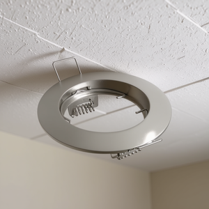 VITO 80mm Anneau de support en nickel satiné pour spot encastré - Product Image 3