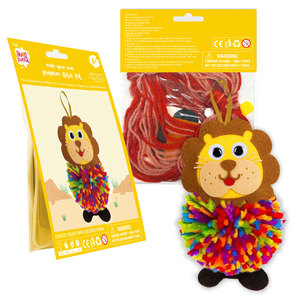 Beginner Lion <b>Felt</b> Sewing Craft <b>Kit</b> DIY Jungle Stuffed Animals Making Set Learn to Sew Gifts for Birthday Boys Girls - Product Image 1