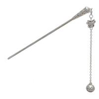 Élégante Pique à Cheveux de Style Chinois avec Pendentif Épée et Pompon, pour Coiffures Chignon, Accessoire de Coiffure et Bijou pour Femme