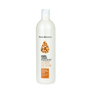 Gel corporel Thader Pharma à l'huile de soja pour peaux sèches et très sèches, 100% ingrédients naturels hydratants et nourrissants - Product Image 1