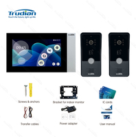 Système d'interphone vidéo de sécurité à domicile Trudian 2 Station extérieure 1 moniteur Smart 1080P maison anneau sonnette caméra interphone vidéo