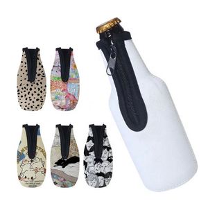 Funda de Neopreno para Botellas de Cerveza con Cierre, Diseño Personalizado, Económica y en Oferta, Funda Portátil para Botellas de Cerveza - Product Image 4