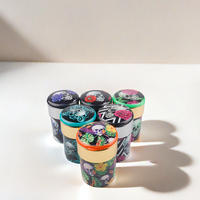WAWA Vente en gros Meilleure vente Cendrier de voiture rond 80mm moderne portable en ABS de haute qualité avec lumière LED et bac à mégots pour magasin de tabac