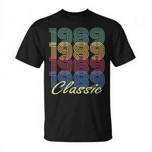 T-shirt classica Born In 1989, regalo di compleanno per 31 anni - Product Image 2
