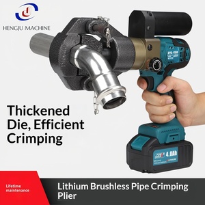 Outil de pressage de tuyaux sans fil à batterie, presse-<span class=keywords><strong>hydraulique</strong></span> portable pour tuyaux d'eau en acier inoxydable, <span class=keywords><strong>plomberie</strong></span> - Product Image 2