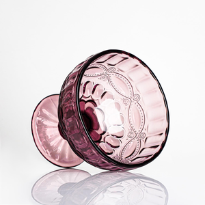 Tazón de Cristal de 300 ml con Base de Diamante en Relieve, Estilo Vintage, Colorido, para Helado, Postre, Ensalada, Pudín, <span class=keywords><strong>Café</strong></span>, Hogar - Product Image 6