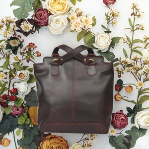 Sac à bandoulière en cuir véritable imperméable style vintage avec œillets métalliques pour femme – Sacs fourre-tout de luxe de haute qualité pour créateurs - Product Image 2