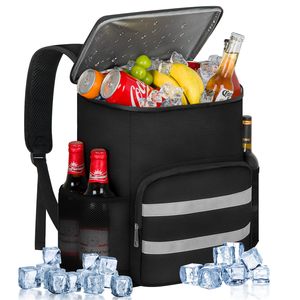 Campus Girl Outdoor Insulated Lunch Box <b>Backpack</b> with Zippered Dispensing Lid Large Soft <b>Cooler</b> <b>Bag</b> Thermal Food Solar Panel - Product Image 1