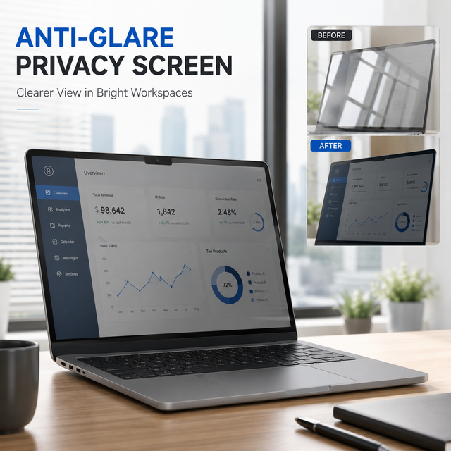 Laptop Protector Screen AG Anti Glare PET Protective Film Lamination Full Glue HD Privacy Matte Anti Fingerprint