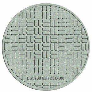 FRP 맨홀 커버 및 프레임 원형 정화조 뚜껑 수지 하수구 커버 - Product Image 2