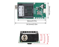 Module émetteur-récepteur optique 1x9 à fibre optique 155M BIDI 1310nm/1550nm 60km FC TTL Monomode à fibre unique