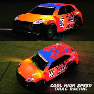 Voiture télécommandée 2.4G, voiture de sport RC avec éclairage coloré, coque en PVC, voiture de course RC 1/18, jouets de drift, voiture haute vitesse - Product Image 6