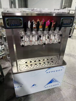 Machine à glace molle professionnelle 4+3 saveurs pour les entreprises