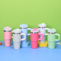 Gobelet isotherme pour enfants de 14 oz, en acier inoxydable à double paroi, avec poignée, personnalisable par sublimation avec logo.
