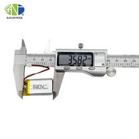 Personnalisé 752535 650mah petite batterie au lithium polymère batterie lipo 3.7V pour montre intelligente