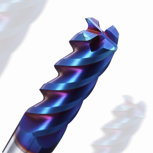 HRC65 4 Flute Corner Radius <strong>End</strong> <strong>Mill</strong> - R0.5 Solid Carbide <strong>Round</strong> <strong>Nose</strong> Milling Cutter with Blue Nano Coating - Product Image 6
