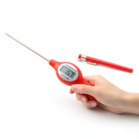 Thermomètre alimentaire numérique et contrôleur de température pour barbecue, personnalisable OEM/ODM, avec écran LCD USB, indice de protection IP64, précision 0,1°C