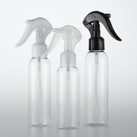Vente en gros de flacons pulvérisateurs en plastique PET de forme cylindrique vides de 100 ml et 200 ml avec mini pulvérisateur, logo personnalisé, savon liquide/lotion