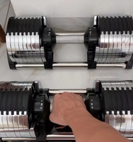 Ensemble d'haltères réglables pour hommes et femmes, entraînement de force, 5lbs par incréments, 50lbs, 80lbs