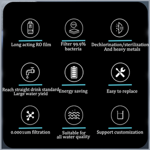 Sistema de tratamiento de agua de alta presión Máquina de ósmosis inversa de acero inoxidable que ahorra energía - Product Image 6