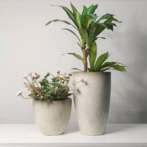 Maceta Redonda Moderna de Plástico para Flores, Precio de Fábrica, Venta al por Mayor, Macetero Alto para Jardín, Hogar, Oficina, Sala de Estar, Decoración Interior y Exterior - Product Image 4