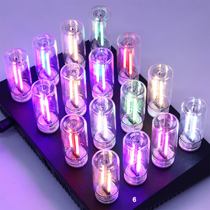 Lampada Notturna a LED con Filamento USB Retrò, Dimmerabile, Decorativa, Rosa, Portatile, Touch, <span class=keywords><strong>per</strong></span> Auto, DC 5V, Luce Fredda COB Rossa e Gialla - Product Image 5