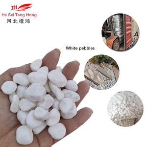 Fábrica al por mayor guijarro blanco varios colores río Roca grava paisaje adoquín piedra triturada aplicación al aire libre terrazo - Product Image 1