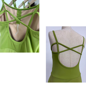 Ragazze di alta qualità senza maniche senza maniche in Nylon Spandex da ballo per bambini - Product Image 3