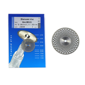 Disco da Taglio Elettrico Ultra-Sottile 0.2*19mm a Doppia Faccia Rivestito in Diamante Certificato CE per Laboratori Dentali di Precisione - Product Image 1