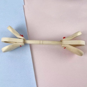 Instrumento de percusión Orff, aplaudidores de madera de doble cabezal, material didáctico musical profesional para educación musical en guarderías - Product Image 2