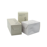 Impression personnalisée cosmétiques soins de la peau parfum mat doux au toucher papier texturé boîte d'emballage en carton pliable