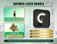 Kit de garniture de douche/baignoire à levier unique T2471BL amélioré, compatible avec les robinets à pression équilibrée Genta, en métal massif
