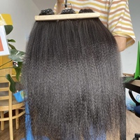 Extensions de cheveux humains Yaki Straight en gros, non traités, 100% alignés dans le sens des cuticules, lots de cheveux bruts alignés dans le sens des cuticules, fournisseurs