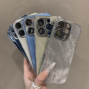Custodia per telefono Fashion Business con placcatura e fori precisi per <span class=keywords><strong>iPhone</strong></span> 17 Air 16 15 14 13 12 Pro <span class=keywords><strong>11</strong></span>, protezione antiurto completa per la fotocamera - Product Image 2