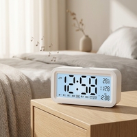 Promo Baru Grosir Jam Meja Digital Alarm Pintar Modern Lampu Tidur Kamar Tidur Jam Meja Snooze Kualitas Terbaik Stok Pabrik