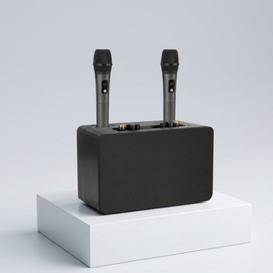 Altavoz de Karaoke al por Mayor de 200W TV-5.<span class=keywords><strong>2</strong></span> con <span class=keywords><strong>2</strong></span> Micrófonos Inalámbricos Recargables, Entrada Óptica Coaxial RCA, Tipo-C de Madera para el Hogar - Product Image 1