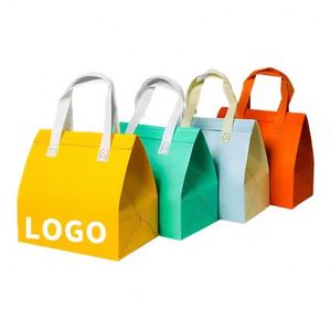 Sacs isothermes portables en aluminium imperméables, sacs de courses en tissu non tissé, sacs réfrigérants pour aliments et repas - Product Image 1