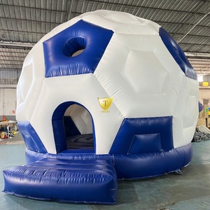 Château gonflable commercial <span class=keywords><strong>en</strong></span> forme de ballon de football pour enfants, idéal pour les fêtes <span class=keywords><strong>en</strong></span> extérieur - Product Image 3