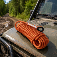 Corde de tirage et d'escalade double tressée 48 brins en PET polyester, résistante aux UV, souple et antistatique, pour l'arboriculture et les travaux d'arbres