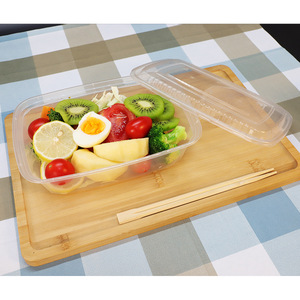 Disposable Lunch Box Food Grade PP Microwave Safe <b>Refrigerated</b> Square <b>Container</b> 750ml 1000ml 1250ml 1500ml - Product Image 3
