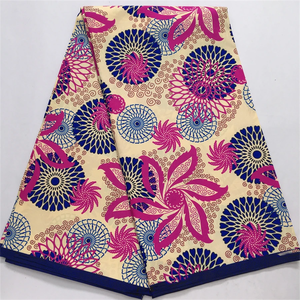 Prix Promotionnel Tendance Tissu Hollandais Ankara Coton Ciré Africain Imprimé 6 Yards Pour Pagnes et <span class=keywords><strong>Dentelle</strong></span> - Product Image 6
