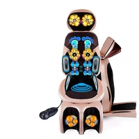 Chaise de massage Shiatsu portable avec chauffage et vibration pétrissant le massage du corps entier, y compris le cou, le dos, la taille, les fesses et les jambes