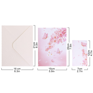 Vente en gros <span class=keywords><strong>de</strong></span> nouvelles cartes <span class=keywords><strong>de</strong></span> vœux 3D pop-up Joyeux Anniversaire, papillon rose, fleur <span class=keywords><strong>de</strong></span> cerisier, gâteau, pour fête d'anniversaire, cadeau - Product Image 5