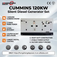 Générateur diesel industriel Cummins 90 kW 100 kW 120 kW 150 kW silencieux avec alternateur Stamford triphasé 50 Hz