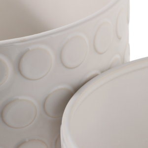 Vasi in gres effetto bolle con sottovaso per decorazioni interne ed esterne, uso domestico e da giardino - Product Image 6
