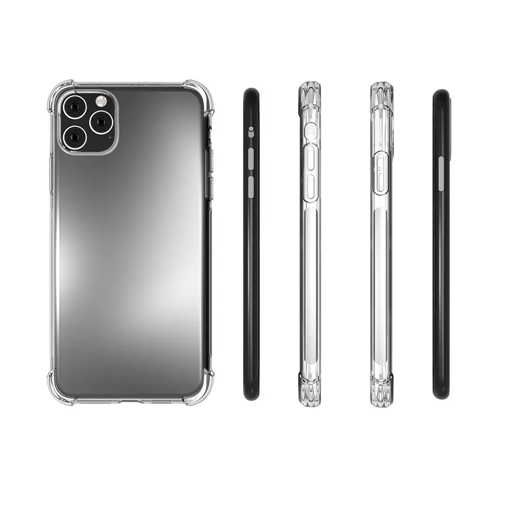 2021 Newest TPU Design for iPhone 14 Clear Case Four Corner Shockproof Full Cover for iPhone 15 14 13 12 11 Transparent Case