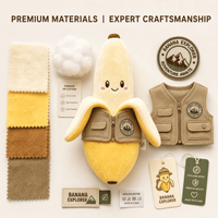 Peluche mascotte banane personnalisée ODM, commande en gros, peluche personnalisée avec logo, jouet en peluche doux, vente en gros, cadeau promotionnel
