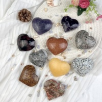 Bestseller Kindfull Natürlicher Polierter Kristall-Jaspis Spiritueller Heilungs-Herzstein Sorgenlöser für Zuhause