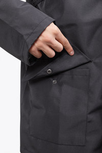 Chaqueta de lluvia duradera ligera de poliéster impermeable amarilla de alta visibilidad tiras reflectantes para ropa de trabajo de Camping al aire libre - Product Image 6